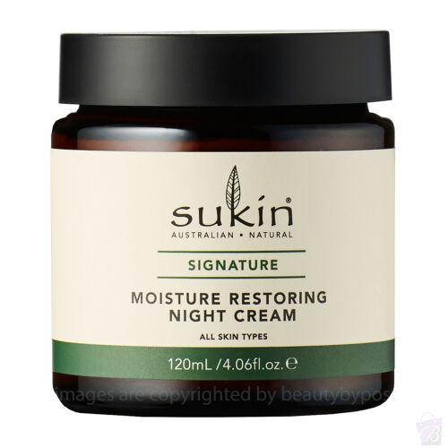 Sukin Moisture Restoring Night Cream, Signature, 120 ml - OhYouLuckyDuck.com.au