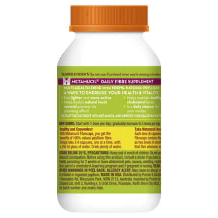 Metamucil Fibre Supplement FibreCaps 160 Capsules - OhYouLuckyDuck.com.au