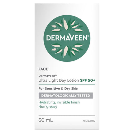 Dermaveen Face Ultralight Day Lotion Spf50+ 50ml - OhYouLuckyDuck.com.au