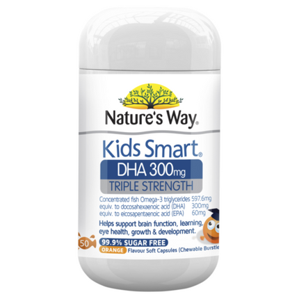 Nature's Way Kids Smart Triple Strength DHA Caps 50 - OhYouLuckyDuck.com.au
