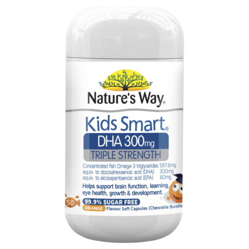 Nature's Way Kids Smart Triple Strength DHA Caps 50 - OhYouLuckyDuck.com.au
