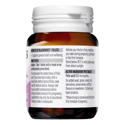 Blackmores For Women Folate 500mcg 90 Tablets - OhYouLuckyDuck.com.au