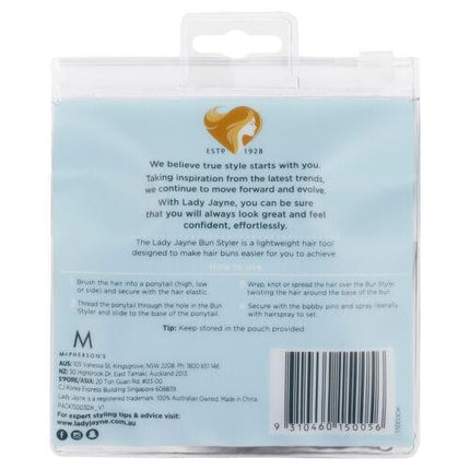 Lady Jayne Dark Bun Styler Kit Medium/Large - OhYouLuckyDuck.com.au