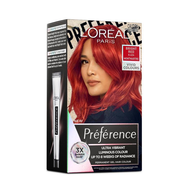 Lóreal Preference Vivids 8.624 Bright Red - OhYouLuckyDuck.com.au