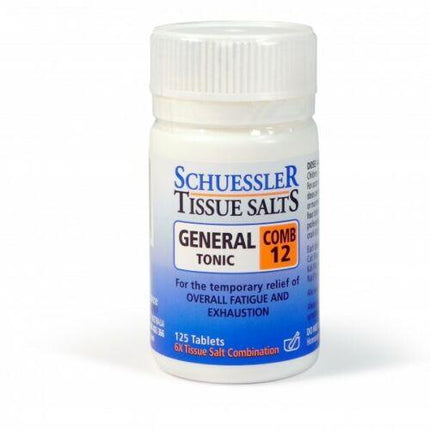 Martin and Pleasance Schuessler Comb 12 General Tonic 125 Tablets - OhYouLuckyDuck.com.au