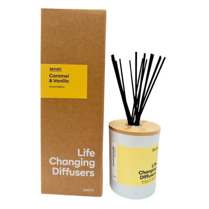 Kenshi Signature Reed Diffuser Caramel and Vanilla Home Fragrance 200ML