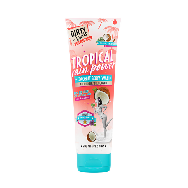 Dirty Works Tropical Rain Power Coconut Body Wash 280ML
