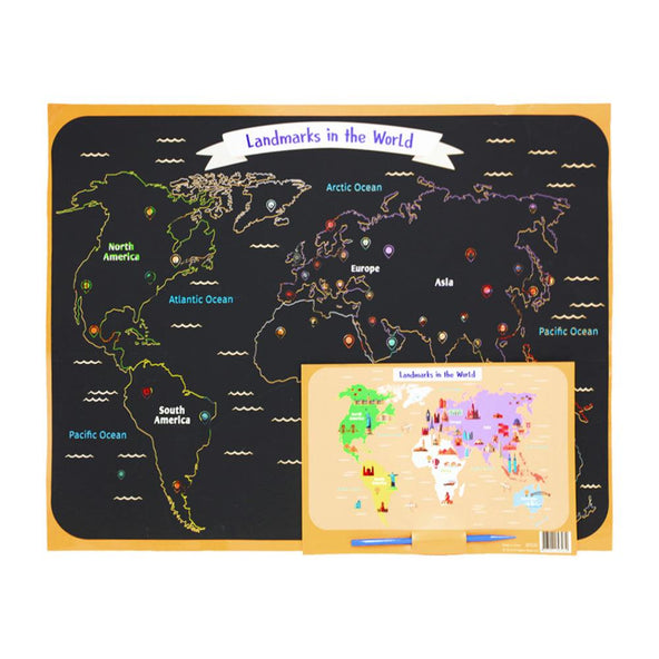 Colourful DIY World Map