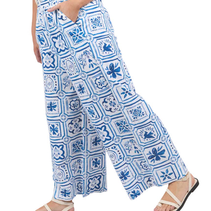 Elm Dolce Tile Pant For Women Casual Tapered Trousers Size 8