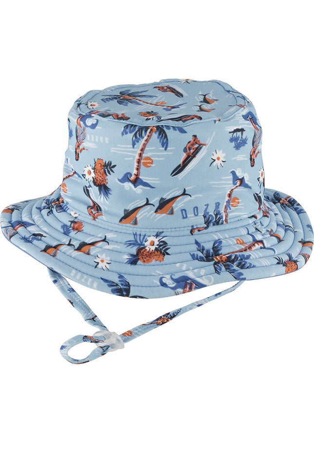 Dozer Baby Boys Bucket Hat Makai Blue Size L