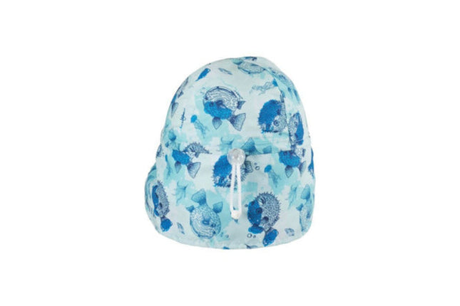 Dozer Baby Boys Legionnaire Hat Pufferfish Blue Size 2