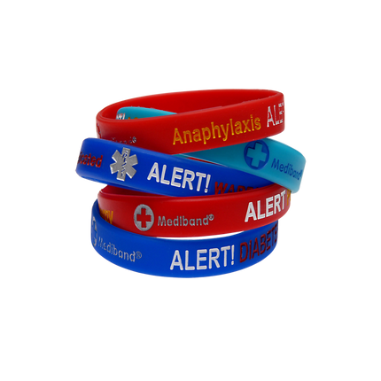 Mediband Bold Alert Assorted Medical ID Wristbands