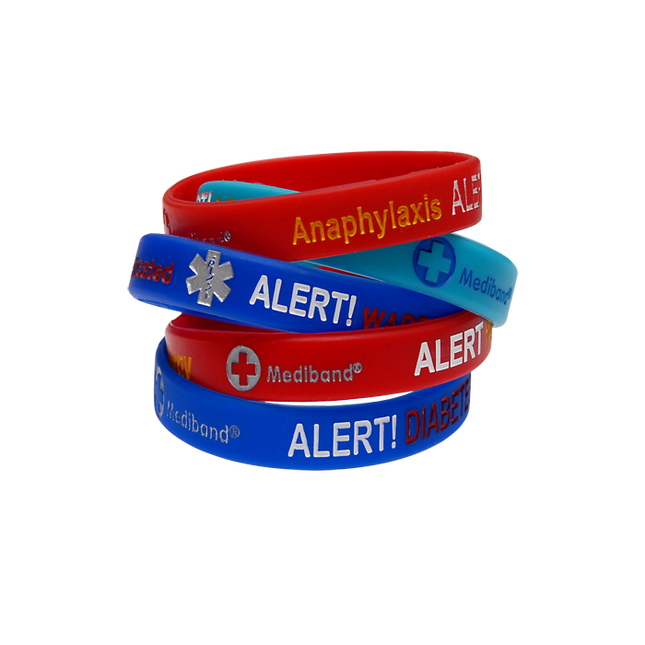 Mediband Bold Alert Assorted Medical ID Wristbands