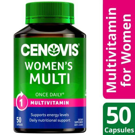 Cenovis Womens Multi Once Daily 50 Capsules - OhYouLuckyDuck.com.au