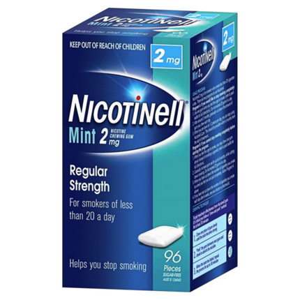 Nicotinell Gum Mint 2mg 96 Pieces - OhYouLuckyDuck.com.au