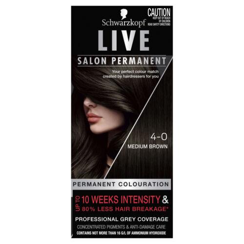 Schwarzkopf LIVE Salon Permanent 4-0 Medium Brown - OhYouLuckyDuck.com.au