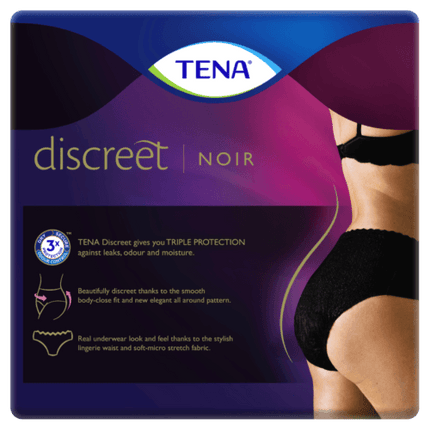 Tena Pants Womens Discreet Black Medium 10 Pack - OhYouLuckyDuck.com.au