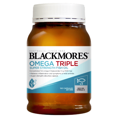 Blackmores Omega Triple Super Strength Fish Oil 150 Capsules - OhYouLuckyDuck.com.au