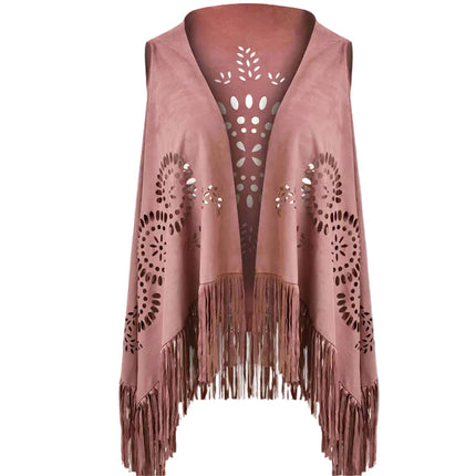 Ginger Bear Boutique CJ Classic Folk Suede Mid Length Vest