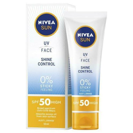 Nivea Sun UV Face Shine Control SPF 50 50ml - OhYouLuckyDuck.com.au