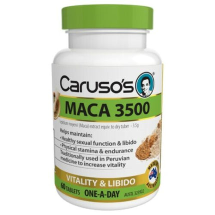 Caruso's Maca 3500 60 Tablets - OhYouLuckyDuck.com.au