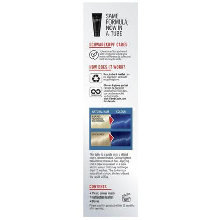 Schwarzkopf Live Colour Ultra Brights Electric Blue 75ml - OhYouLuckyDuck.com.au