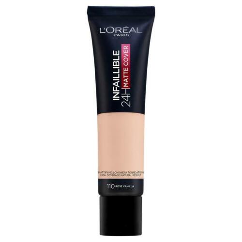 L'Oreal Infallible 24Hr Matte Cover Foundation 110 Rose Vanilla - OhYouLuckyDuck.com.au