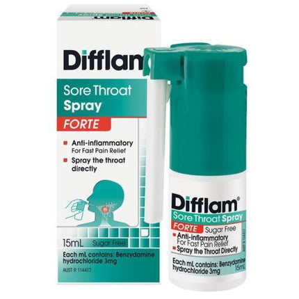 Difflam Throat Spray Forte 15ml - OhYouLuckyDuck.com.au
