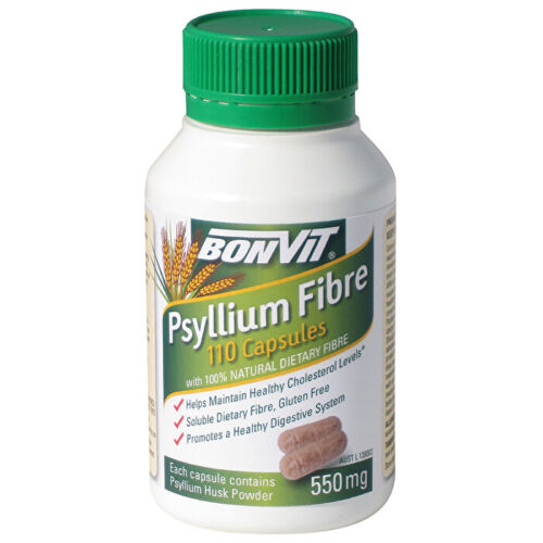 Bonvit Psyllium Fibre 550mg 110 Capsules - OhYouLuckyDuck.com.au