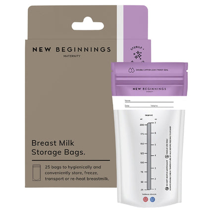 New Beginnings Breast Milk Storage Bags 25PK