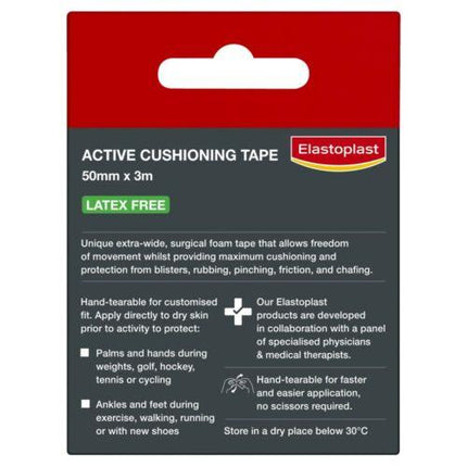 Elastoplast Active Cushioning Tape 50mm x 3m - OhYouLuckyDuck.com.au