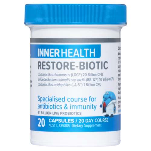 Ethical Nutrients Inner Health Restore Biotic Caps 20 - OhYouLuckyDuck.com.au