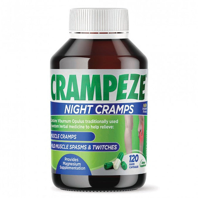 Crampeze Night Cramps Capsules 120 - OhYouLuckyDuck.com.au