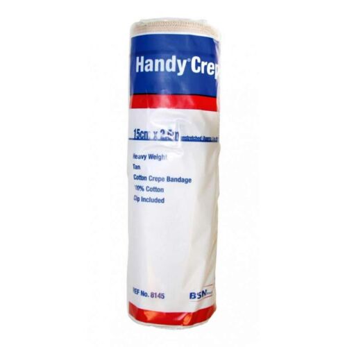Handy Crepe Bandage Heavy Weight Tan 15cm x 2.3m - OhYouLuckyDuck.com.au