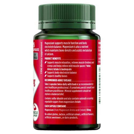 Natures Own Magnesium Chelate 500mg 75 Capsules - OhYouLuckyDuck.com.au