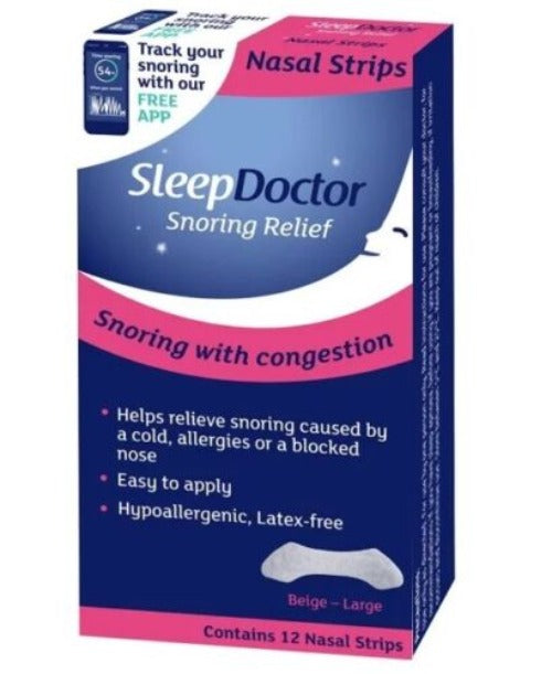 SleepDoctor Nasal Strips Large 12 Pack - OhYouLuckyDuck.com.au