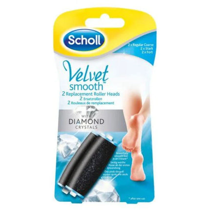 Scholl Velvet Smooth Mixed Refill Roller Heads for Electronic Foot File 2