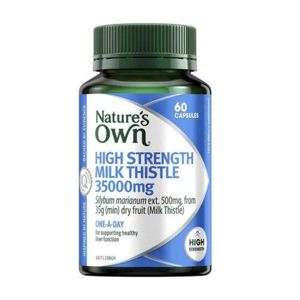 Nature's Own High Strength Milk Thistle 35000mg - OhYouLuckyDuck.com.au