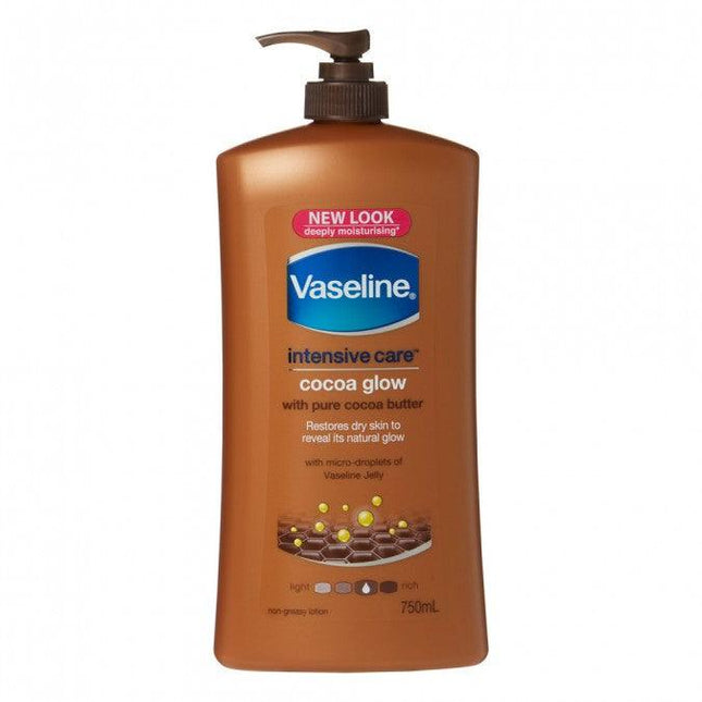 Vaseline Intensive Care Body Lotion Cocoa Glow 750mL - OhYouLuckyDuck.com.au