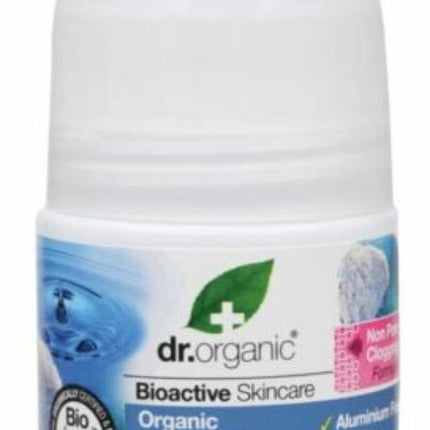 Dr Organic Roll-On Deodorant Organic Dead Sea Minerals 50ml - OhYouLuckyDuck.com.au