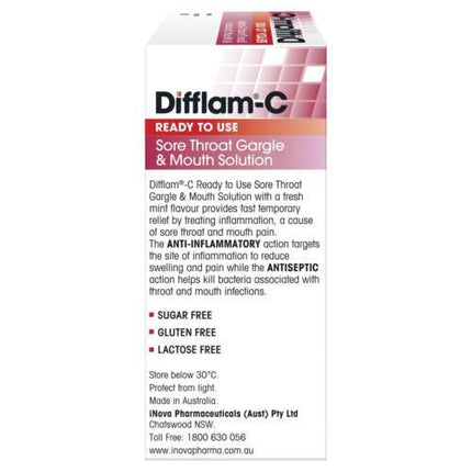 Difflam C Solution 200ml - OhYouLuckyDuck.com.au