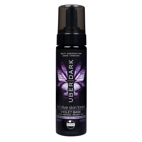 Le Tan Uber Dark Self Tanning Foam Violet Base 200ml - OhYouLuckyDuck.com.au