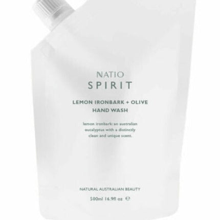 Natio Hand Wash Refill Lemon Ironbark + Olive 500ML - OhYouLuckyDuck.com.au
