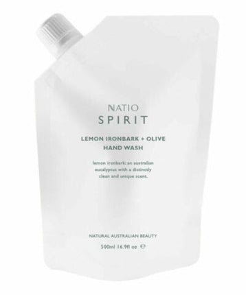Natio Hand Wash Refill Lemon Ironbark + Olive 500ML - OhYouLuckyDuck.com.au