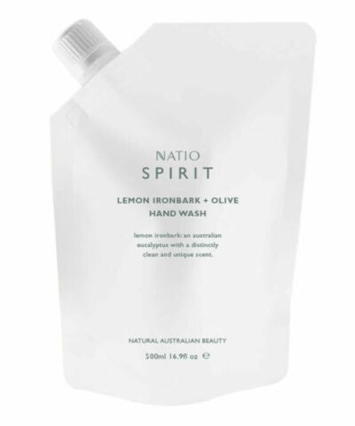 Natio Hand Wash Refill Lemon Ironbark + Olive 500ML - OhYouLuckyDuck.com.au