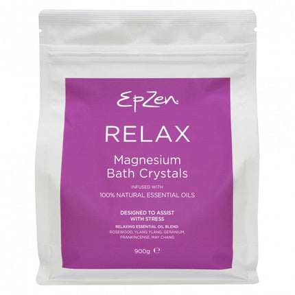 EpZen Magnesium Bath Crystals Relax 900g - OhYouLuckyDuck.com.au