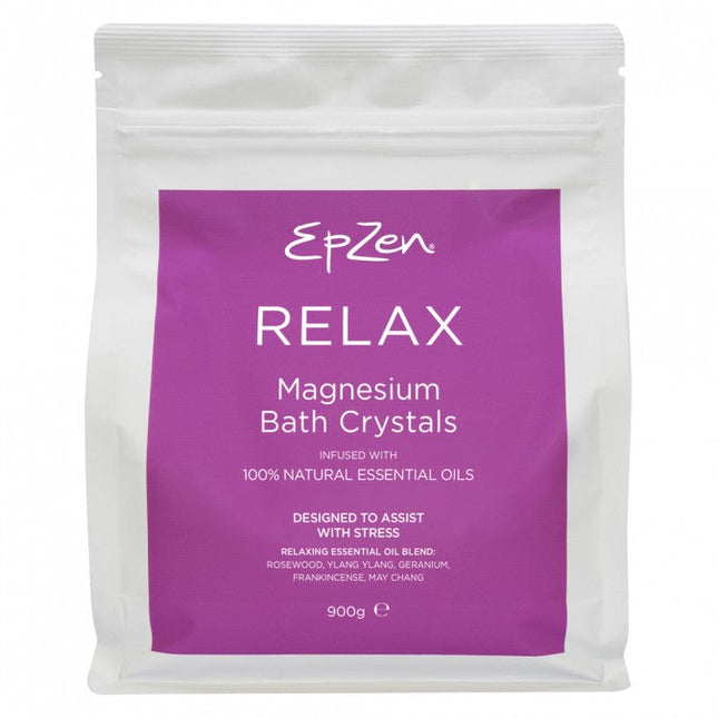 EpZen Magnesium Bath Crystals Relax 900g - OhYouLuckyDuck.com.au