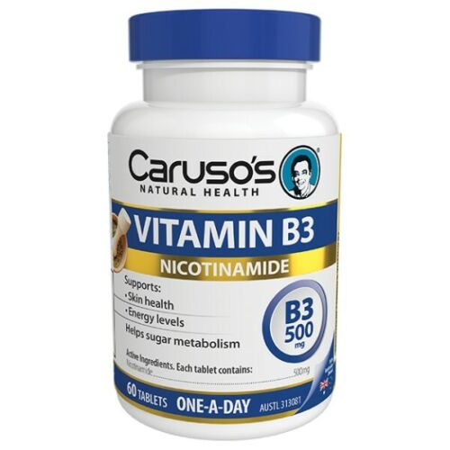 Caruso's Vitamin B3 500Mg Tabs 60 - OhYouLuckyDuck.com.au