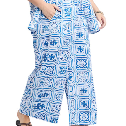 Elm Dolce Tile Pant For Women Casual Tapered Trousers Size 8