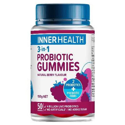 Ethical Nutrients Inner Health Adults 3-In-1 Probiotic Gummies - OhYouLuckyDuck.com.au
